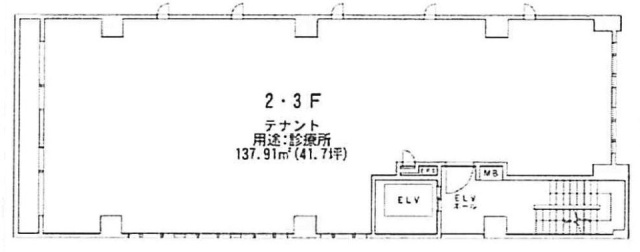 布田駅前メディカルビル2F 間取り図