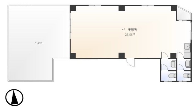 アポロ池袋ビル4F 間取り図