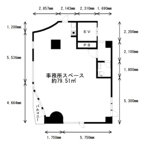 伊義(イヨシ)ビル3F 間取り図