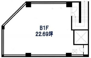 山燃ビルB1F 間取り図