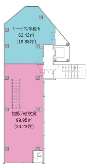 コエル渋谷公園通りビル2F 間取り図