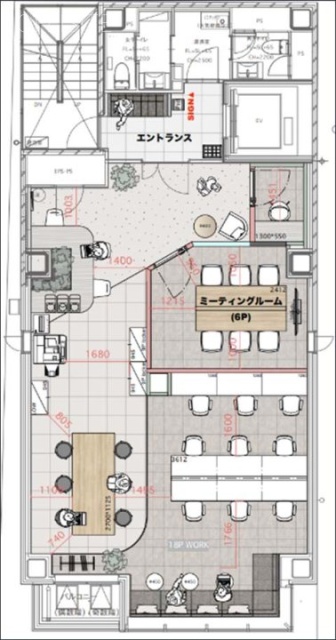 ARISTO平河町8F 間取り図