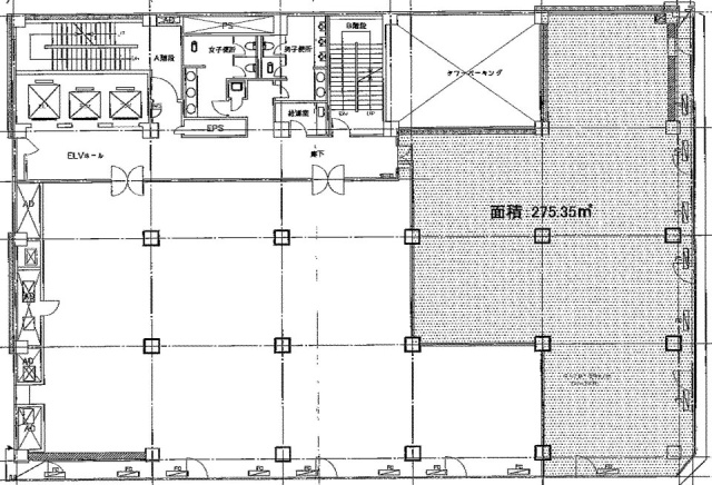 堀留中央ビル3F 間取り図