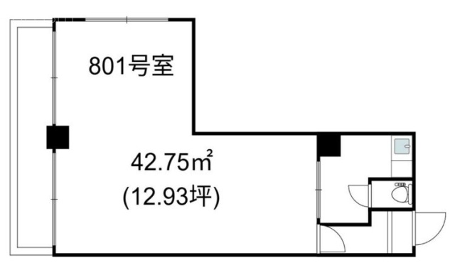 KIビル801 間取り図