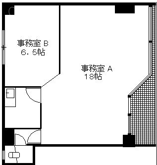 サンリーフ王子ビル1F 間取り図