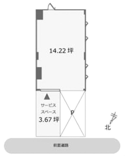 南青山AYビル1F 間取り図