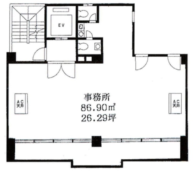 加富屋(かどや)ビル6F 間取り図