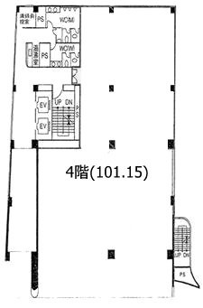 芝ボートビル4F 間取り図