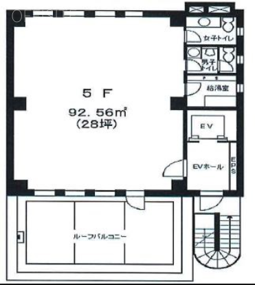フタバ九段ビル5F 間取り図