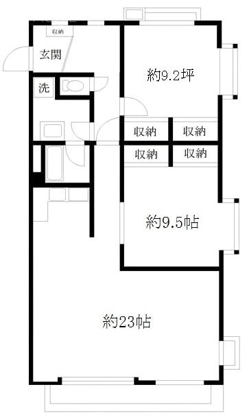 パレスKY401 間取り図