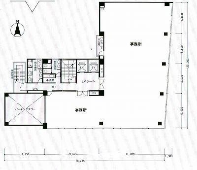 イトーピア清洲橋通ビル2F 間取り図