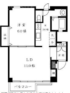 ISOフラットビル203 間取り図