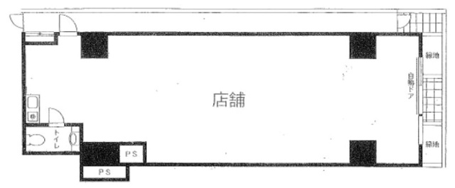 アトラス白山ビル1F 間取り図