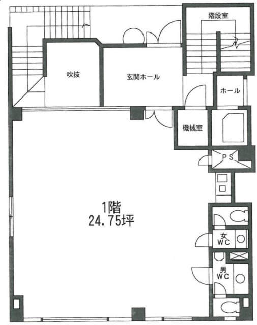 ウイング市谷ビル1F 間取り図