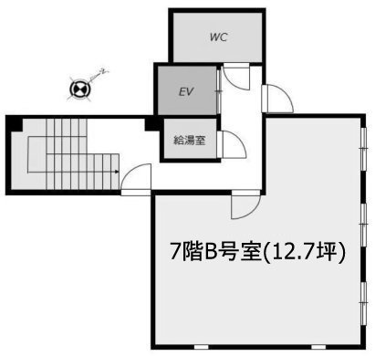 リッツ虎ノ門ビルB 間取り図
