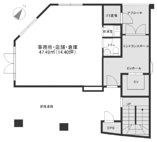 スガモノートビル1F 間取り図