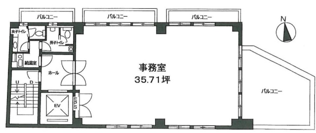 ハニー五反田第2ビル5F 間取り図