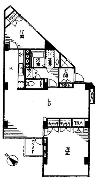 青山コーポラスビル207 間取り図