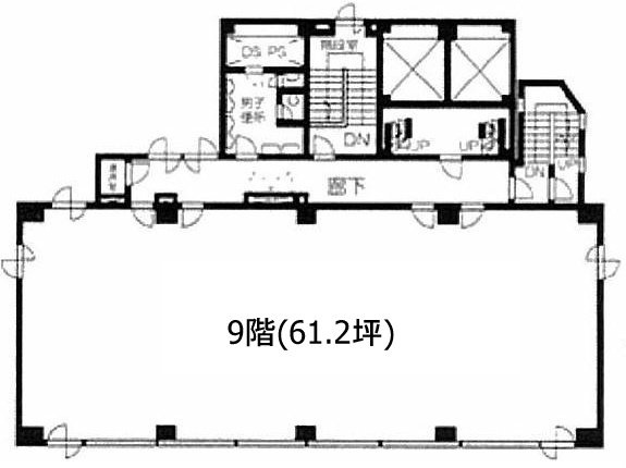 エヌケイビル9F 間取り図