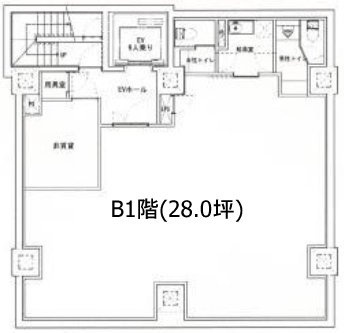 美倉ビルB1F 間取り図