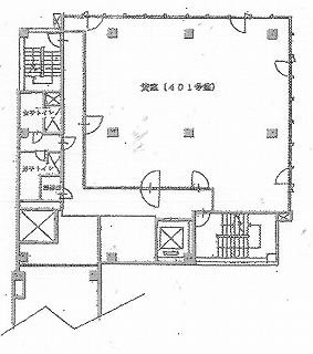 中央銀座ビル4F 間取り図