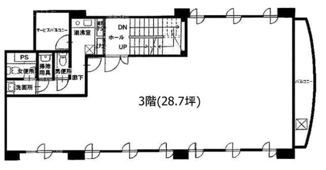 第2東郷パークビル3F 間取り図