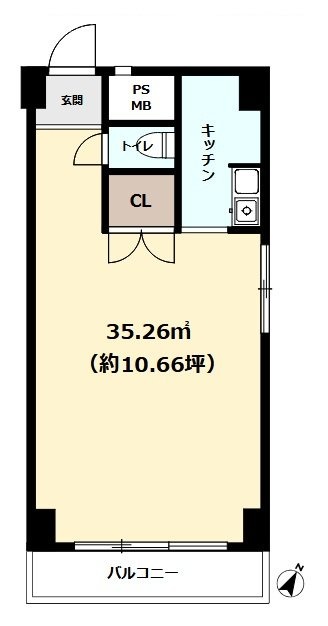 エムエフ青山ビル804 間取り図