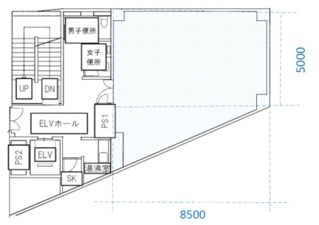 浜離宮建設プラザ別館4F 間取り図