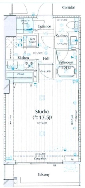 コンシェリア西新宿(TOWER’S WEST)1217 間取り図