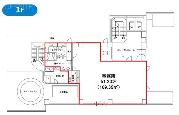 蔵前チヨダビル1F 間取り図