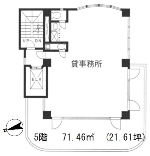 新都心中央ビル5F 間取り図