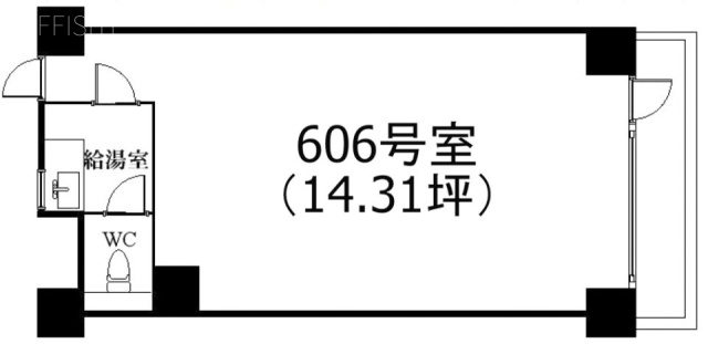 千年ビル606 間取り図