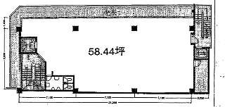 高田馬場地下鉄名店ビル7F 間取り図