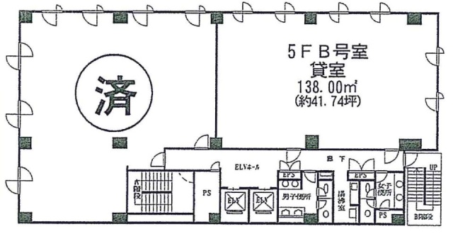 原町田中央ビルB 間取り図