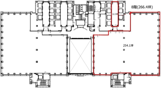 新宿マインズタワー8F 間取り図