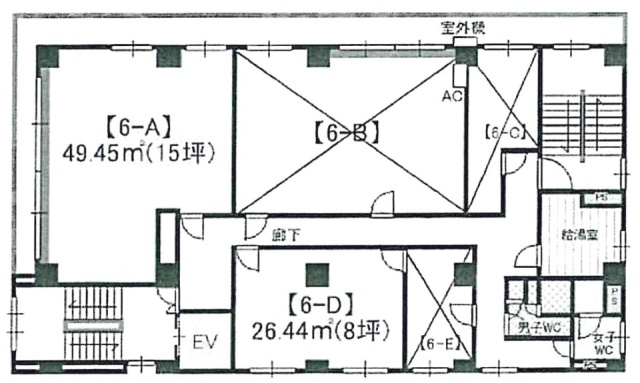 飯森ビルA 間取り図