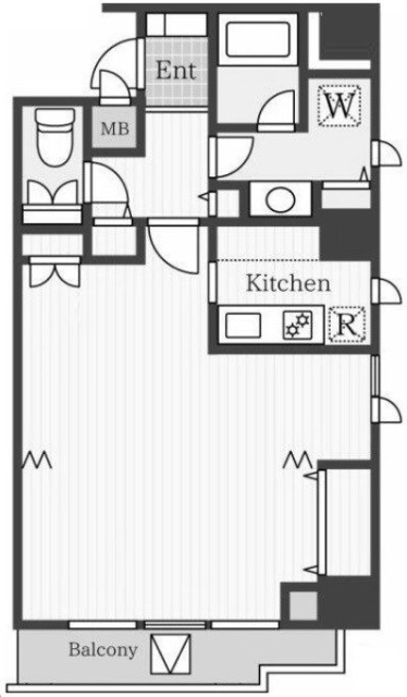 白金アネックス901 間取り図