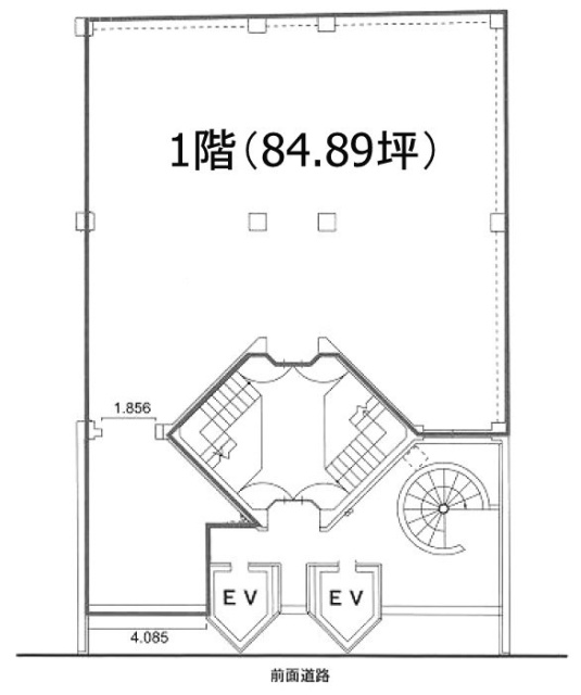 三経75ビル1F 間取り図