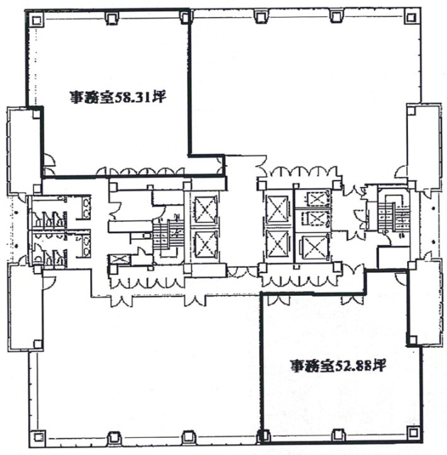 ピアシティ芝浦ビル北東 間取り図