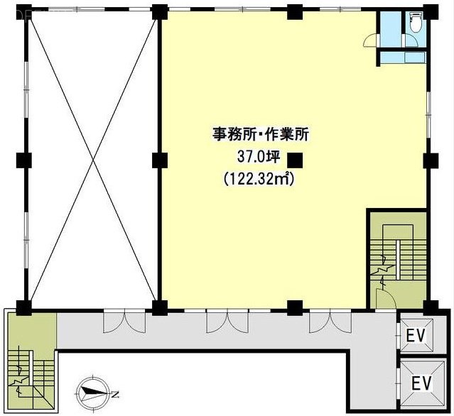 北星ビル2F 間取り図