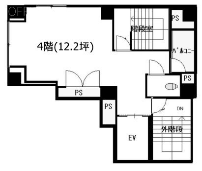 林ビル4F 間取り図