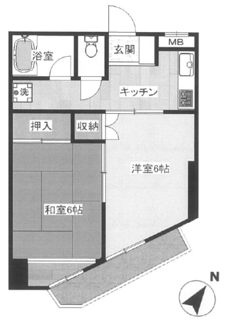 双秀ビル605 間取り図