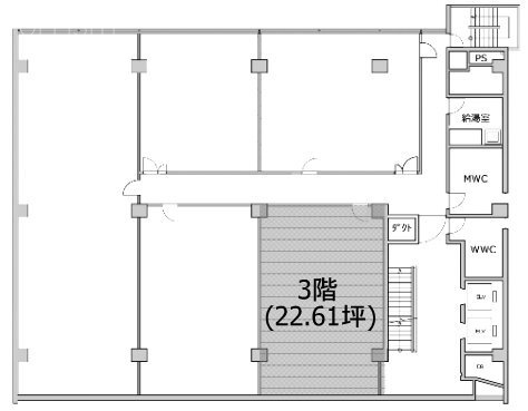 塩業会館ビル3F 間取り図