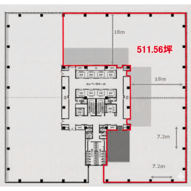 豊洲プライムスクエア(ヒューリック豊洲プライムスクエア)3F 間取り図