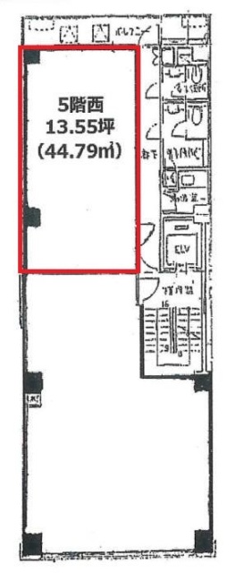 福禄(ふくろく)ビル西 間取り図