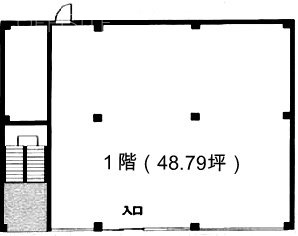 (仮)羽田4丁目貸店舗・事務所ビル1F 間取り図