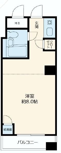 五反田ハイム606 間取り図