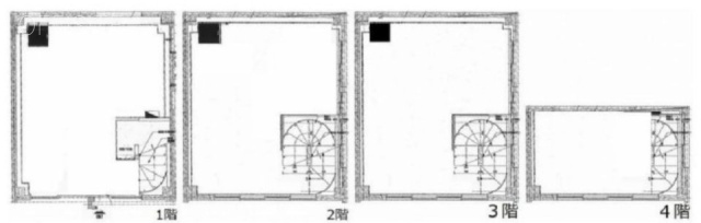 第二トミタビル1F～4F 間取り図
