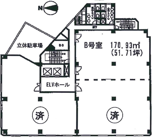 ジブラルタ生命池袋ビルB 間取り図