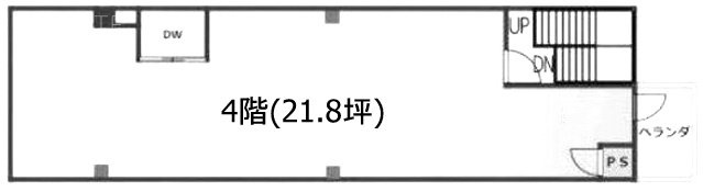 SUNRISEビル4F 間取り図